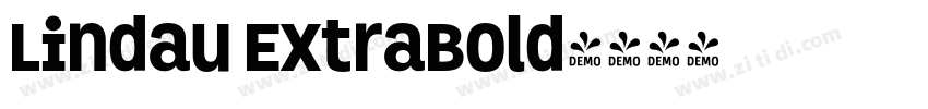 Lindau ExtraBold字体转换